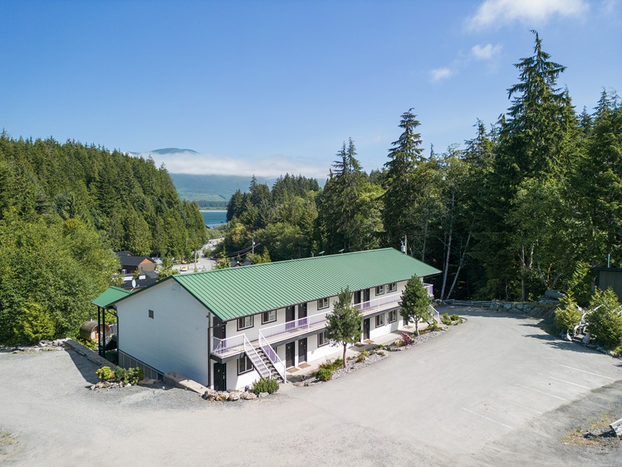 The Back Of West Coast Trail Lodge in Port Renfrew
