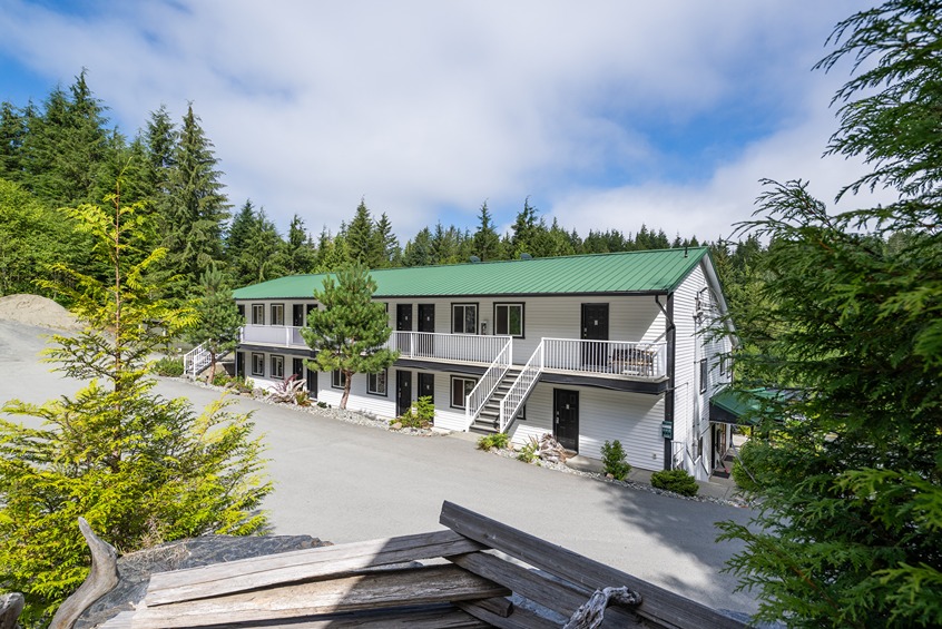 The Back of West Coast Trail Lodge in Port Renfrew