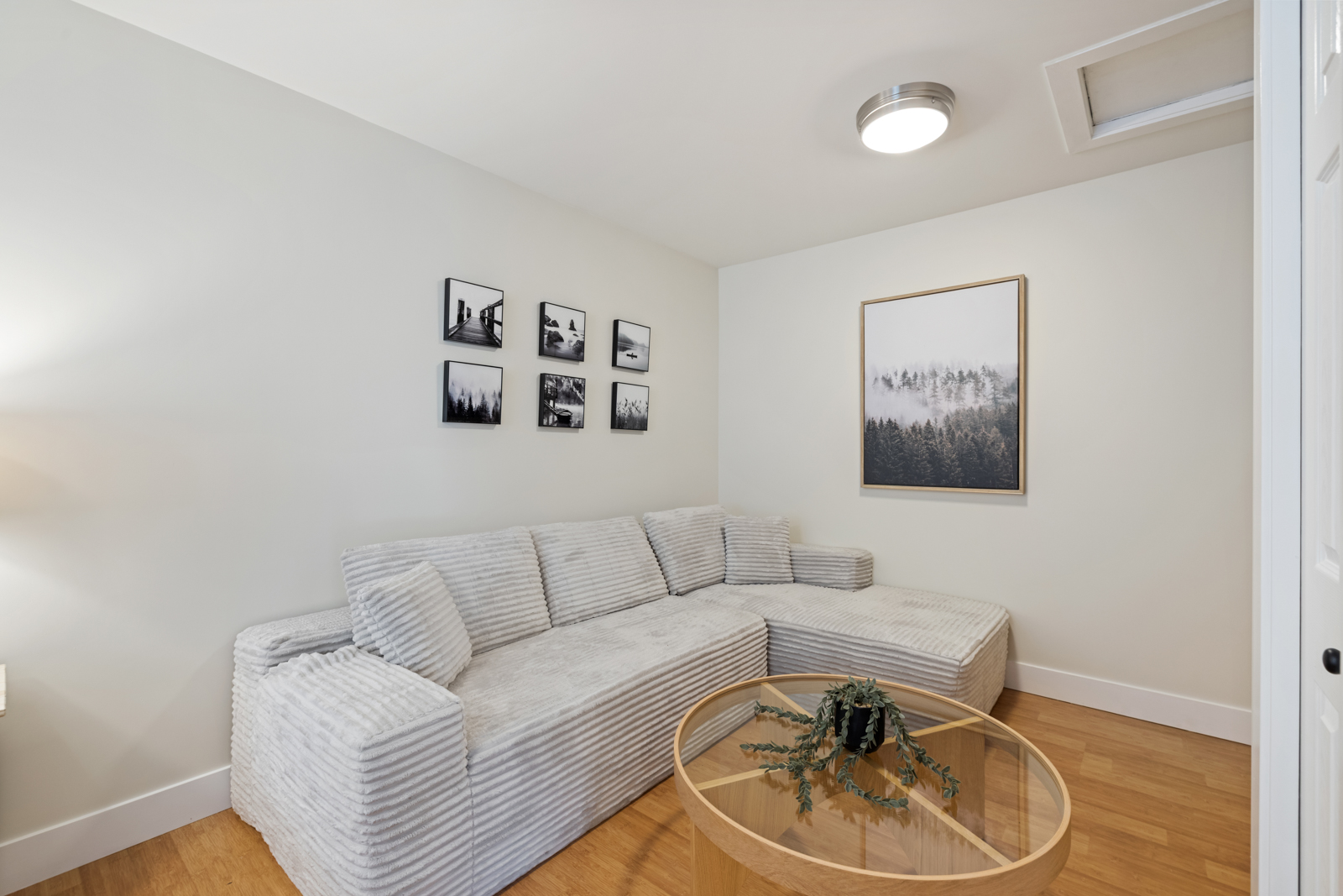 West Coast Trail Lodge Superior two Bedroom two Bathroom in Port Renfrew British Columbia sectional couch and sitting area