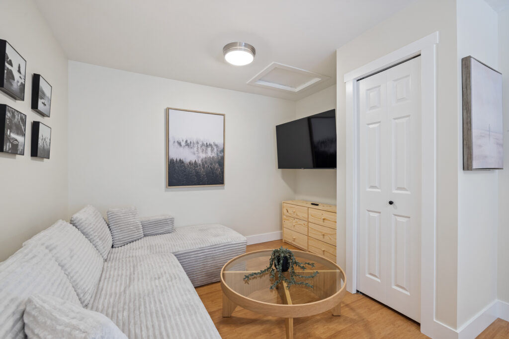 West Coast Trail Lodge Superior two Bedroom two Bathroom in Port Renfrew British Columbia sitting area and couch