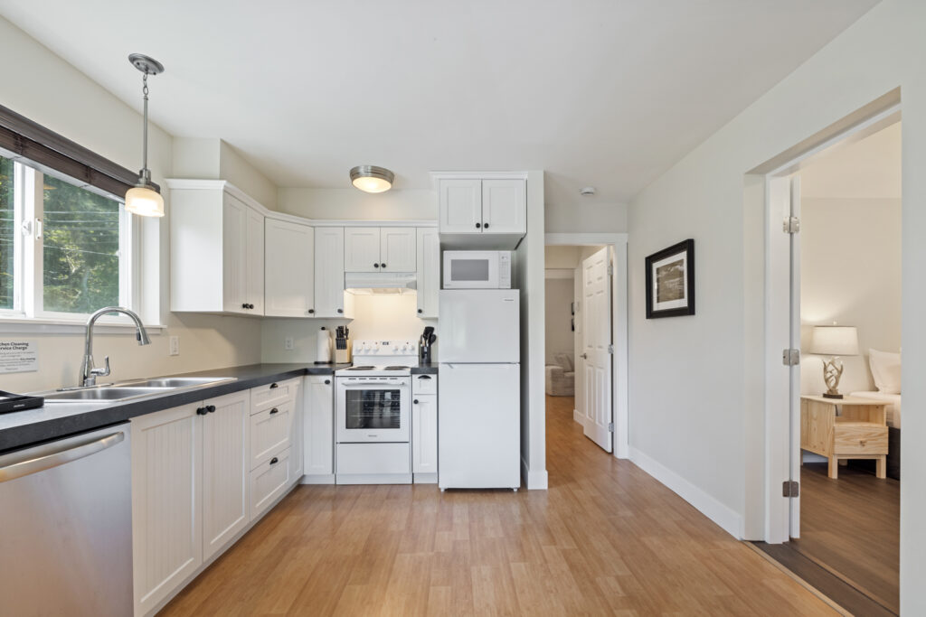 West Coast Trail Lodge Superior two Bedroom two Bathroom in Port Renfrew British Columbia kitchen 2